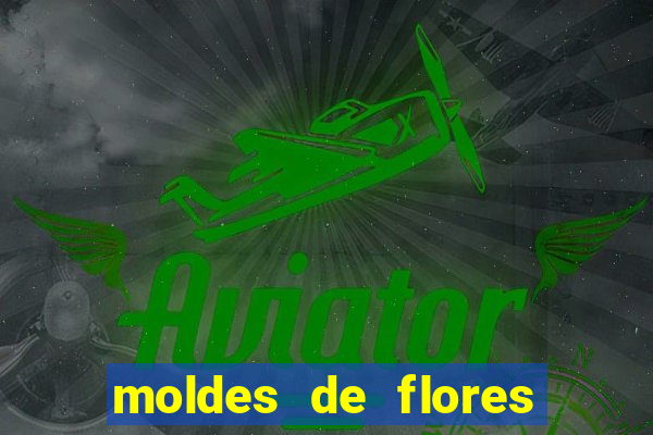 moldes de flores gigantes para imprimir